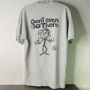 Vintage Stick World Light Gray Graphic Tee - Short Sleeve Men’s Size Large